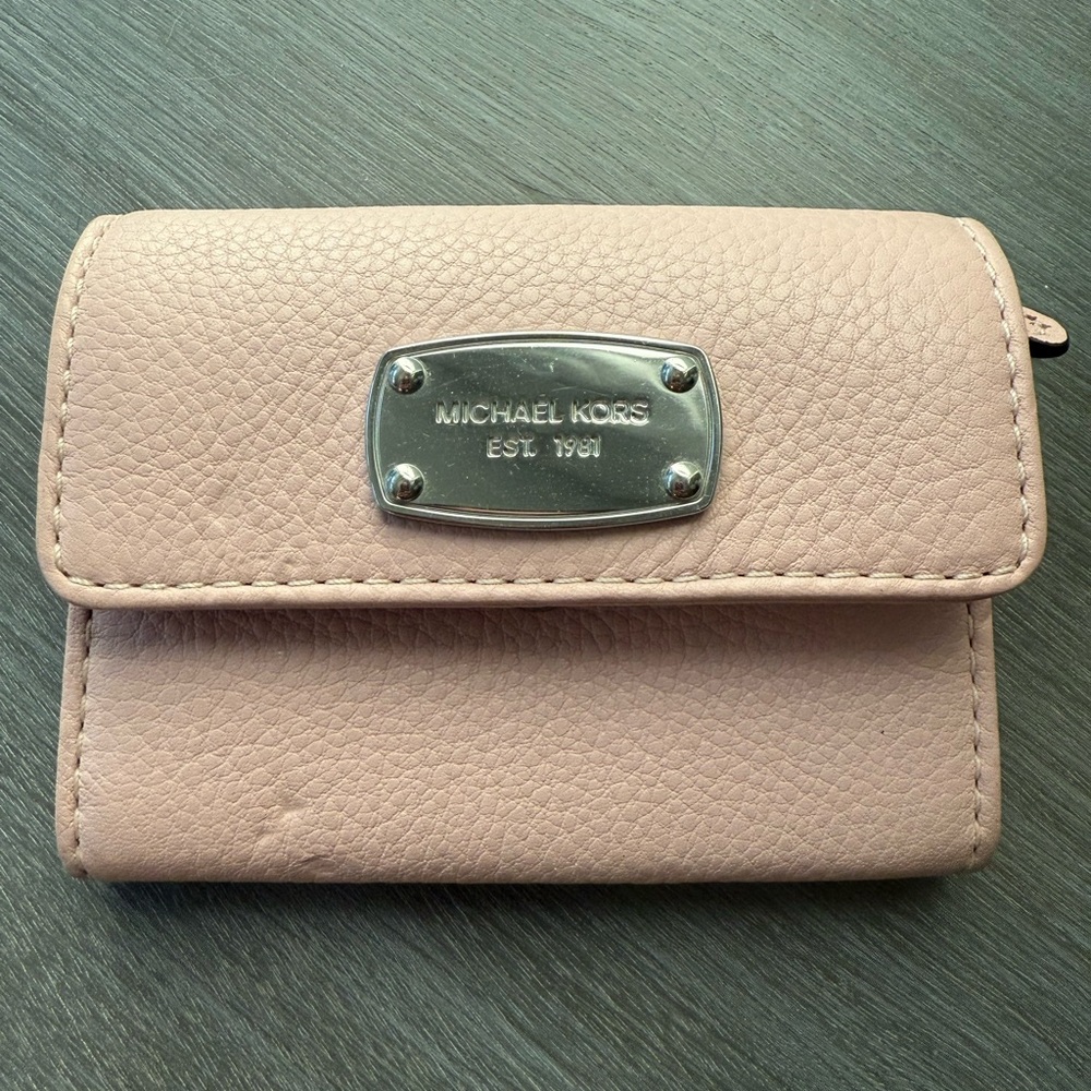 Michael Kors Pink Leather Card Holder